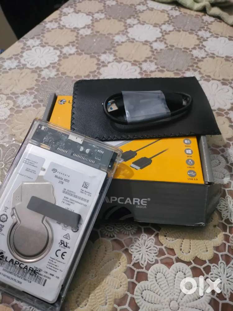 Seagate 2tb harddisk with new Lapcare case
