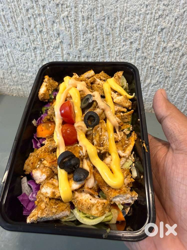 Cook and helper for healthy food restaurant
