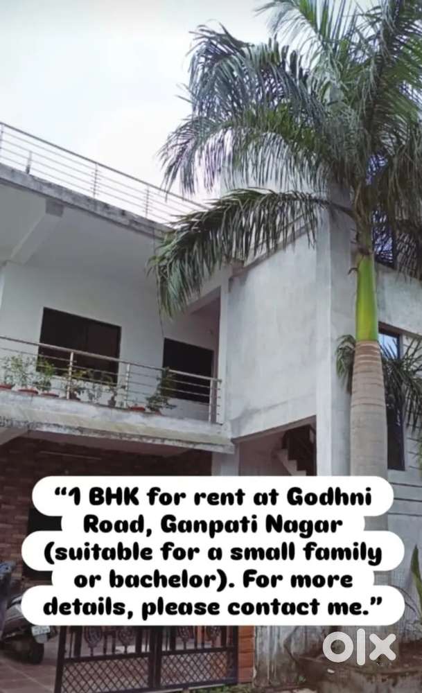 1bhk for rent with amenities like lights and fans