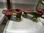 Roller skates- classic red & black Design, Size 6-7
