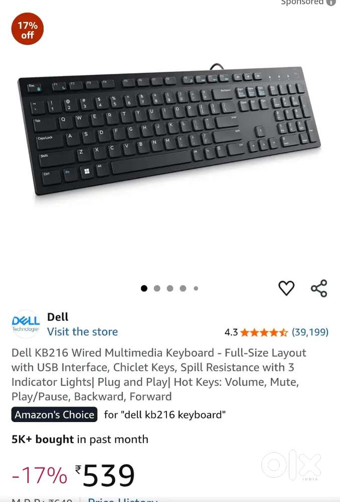 Dell wired Keyboard
