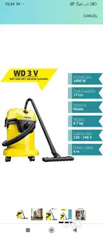 Vaccum cleaner Wet and Dry only 10 month