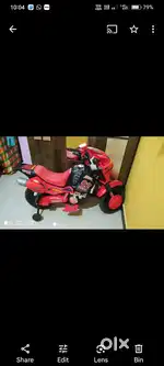 Toy bike chargeable