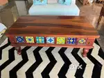 Beautiful and tradition honey oak finish centre table