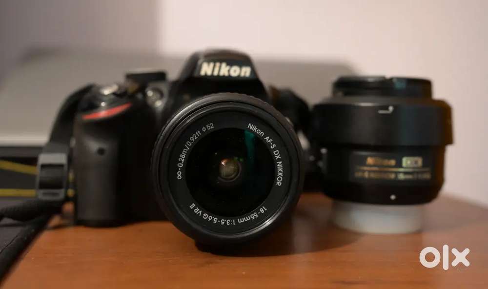 Nikon D3200 + 18-55mm Nikon kit lens + Nikon 35mm Prime lens