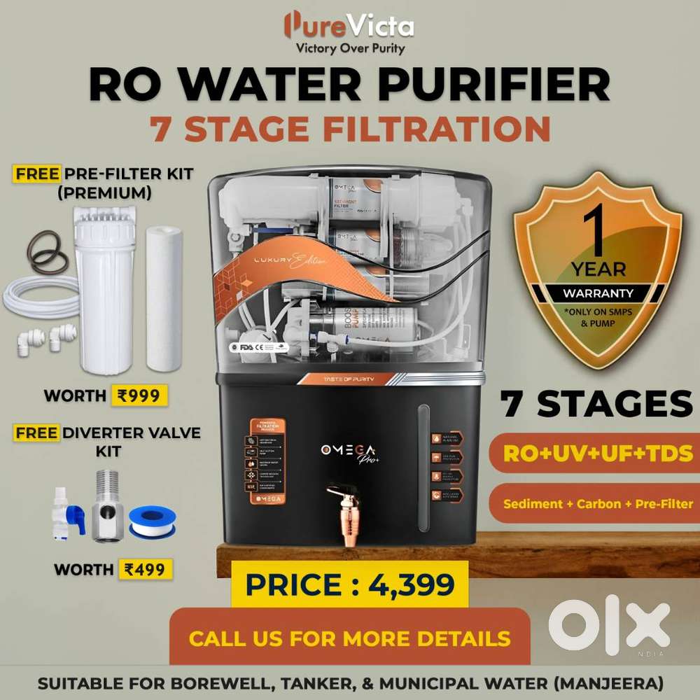 7 Stages RO Purifier , Brand New Water Filter with 1 Year Warranty