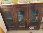 Steel Almirah big size and crockery wooden case