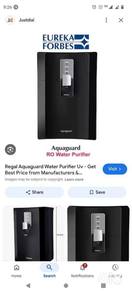 Aquaguard UV+UF machine for sale
