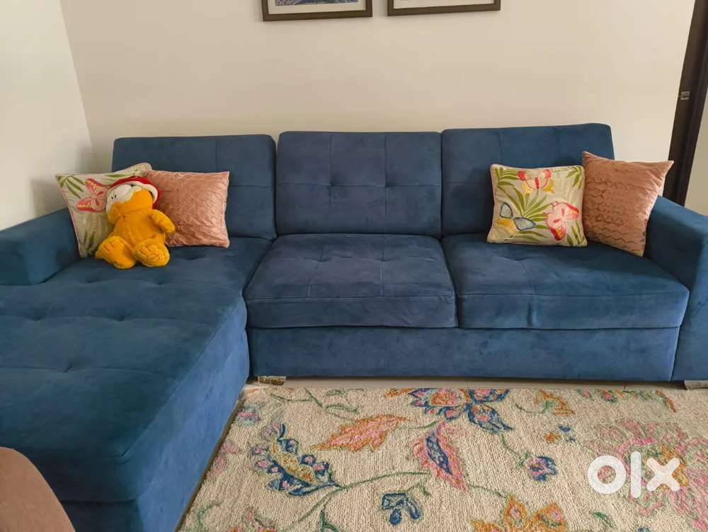 Velvet sofa
