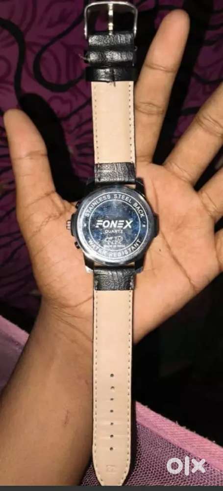 Balt watch with leather.
