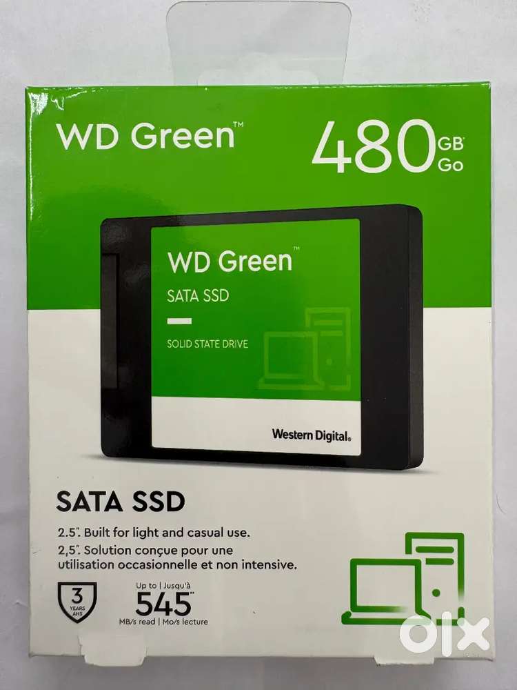 New and seal pack 480 GB WD SSD