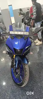 Yamaha R15 2023 registration blue color in showroom condition