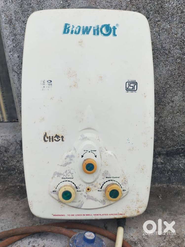 Blowhot Gas Geyser – उत्तम स्थितीत, त्वरित गरम पाणी