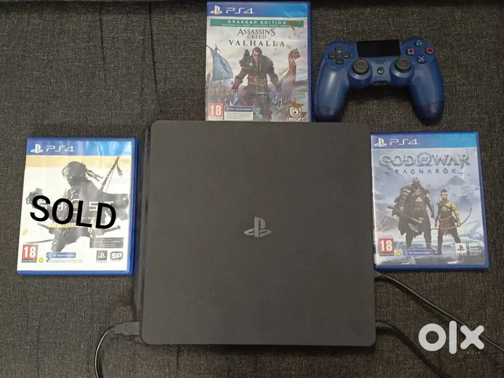 ps4 slim 1tb with one controller 2disc games for 22500