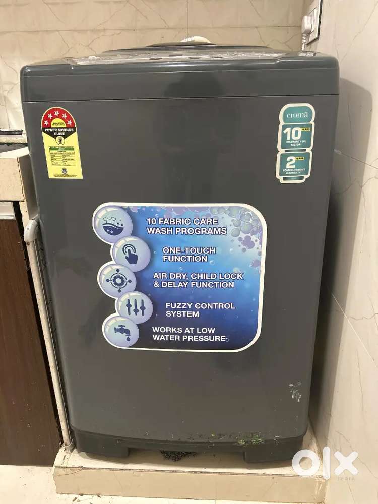 7.5Kgs Croma (Under warranty) Fully Automatic Top Loading