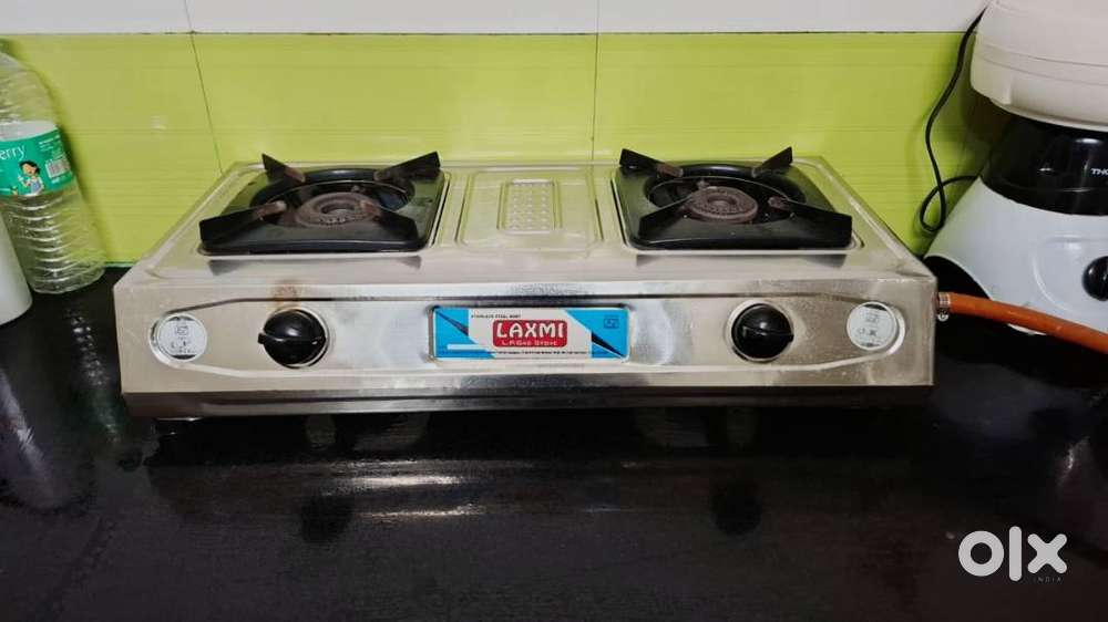 Laxmi 2 Burner Stainless Steel LPG Gas Stove – Almost New (1 Month Use