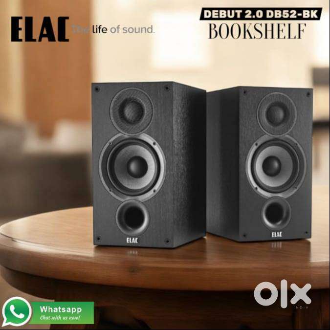 ELAC : DEBUT 2.0 DB52-BK BOOKSHELF SPEAKERS