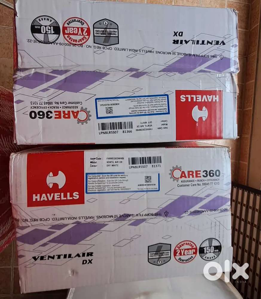 Havells exhaust fans for sale