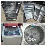 Godrej single door fridge and  lg turbo drum washing machine