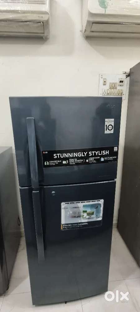 Double door fridge with warranty good condition