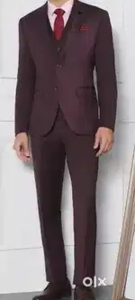 Wedding suit (3piece) Geniune fabrics, Solid look