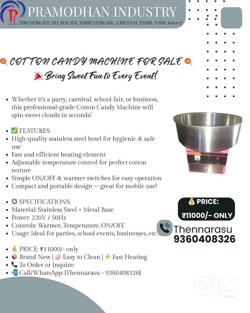 Popcorn Machine and cotton Candy  Available