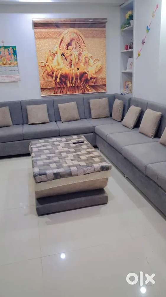 Couch and table