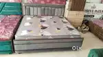 Today special offer buy new double bed with box 6990 EMI Available