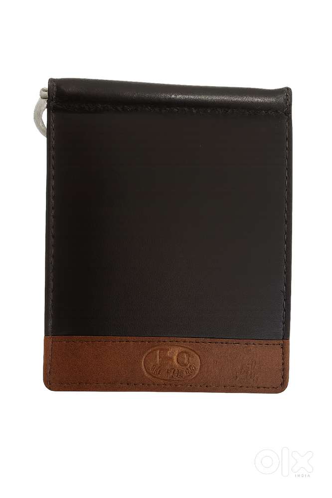 genuine leather wallet money clip wallet