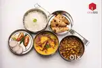 Indian chef and service boy.