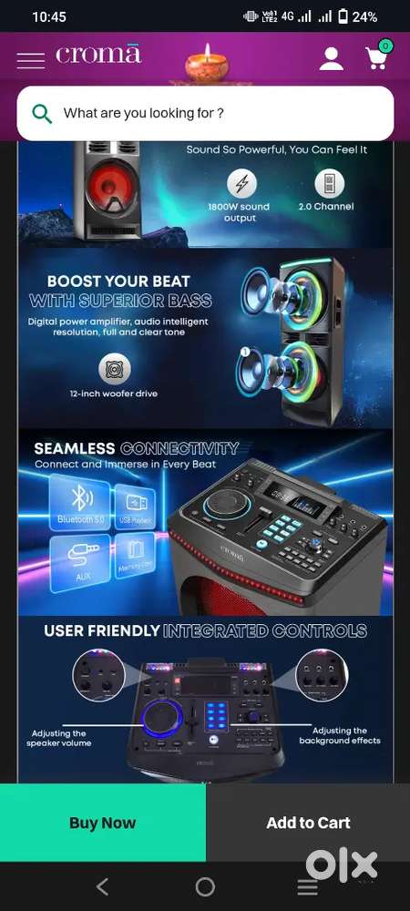 Croma Speaker 1800w
