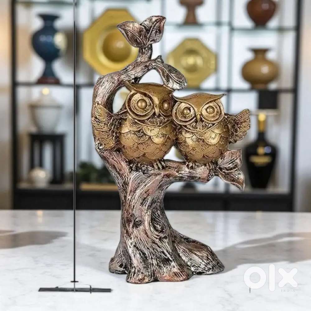 Premium Home Décor Combo – Owl Couple + Crane Couple Showpieces