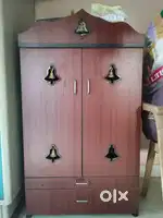 Well-Maintained Pooja Cupboard with drawers for Sale