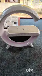 Led wireless charger speaker