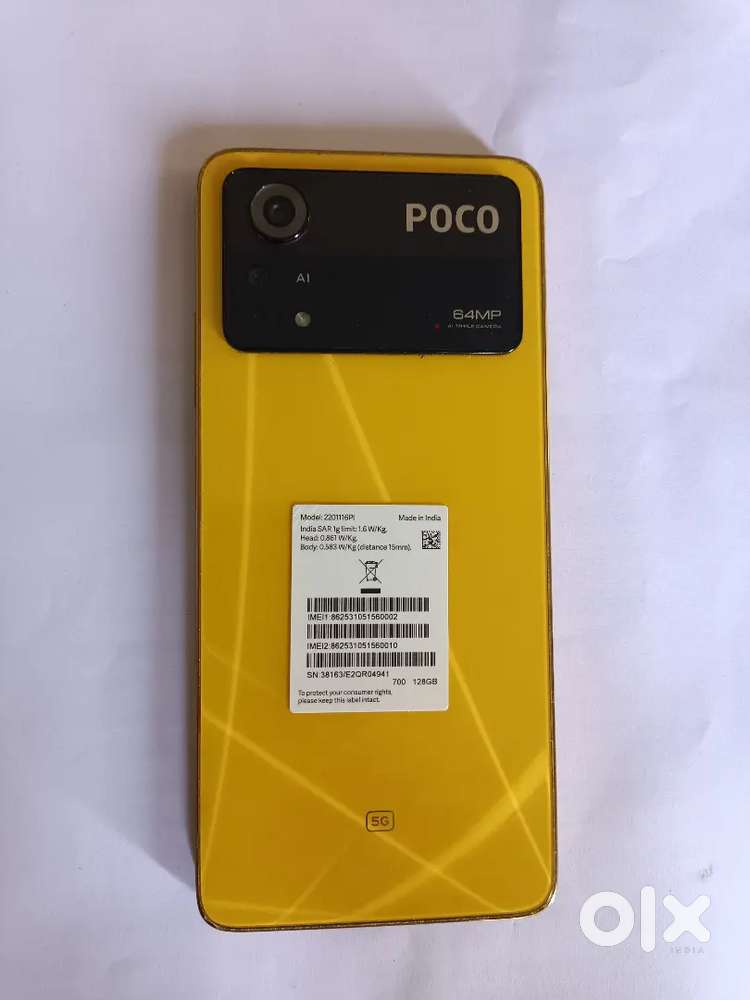Poco X4 Pro 5g 6gbram+128gb internal 1 year warranty
