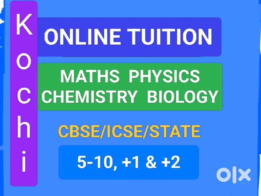ONLINE TUITION - 5-10, +1, +2, CBSE, ICSE, STATE