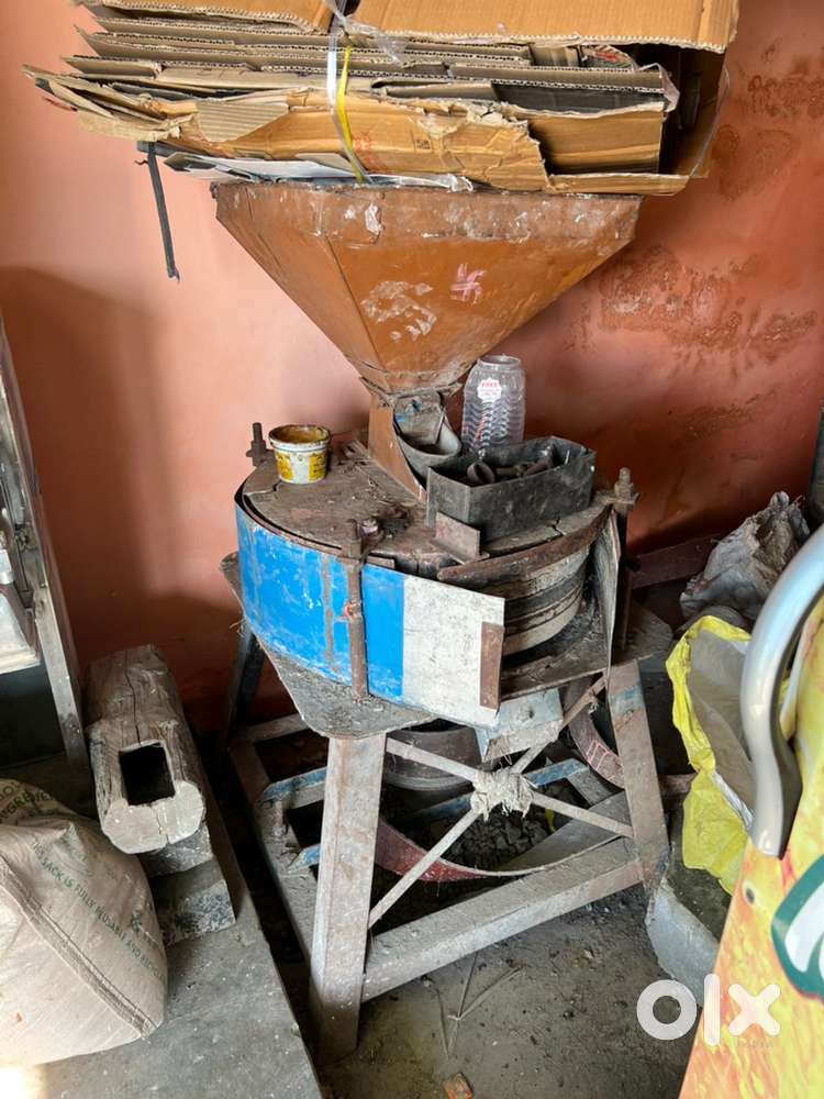 Old mechanical aata chakki and oil press machine