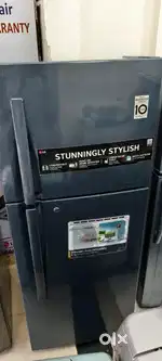 Double door fridge with warranty and good condition