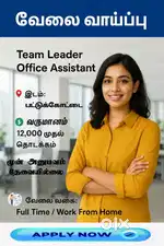 Office Assistant & Team Leader Jobs – Income 12000+