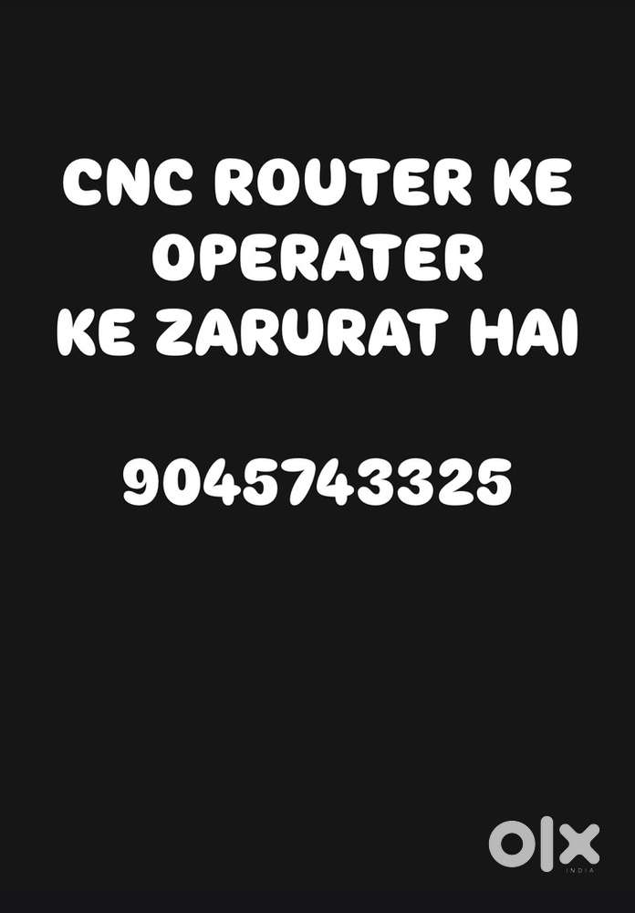 Cnc router operator