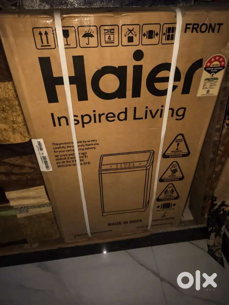 Haier washing machine with box pack