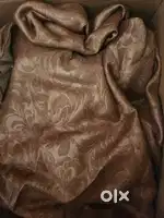 Brown Jacquard Curtains – Pair, Extra Large Size