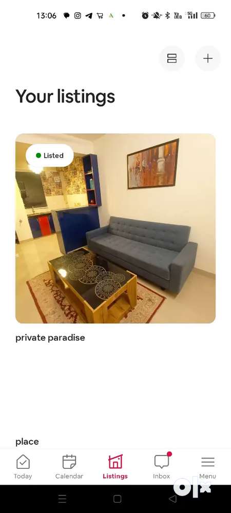 Fully furnished flat near d mart
