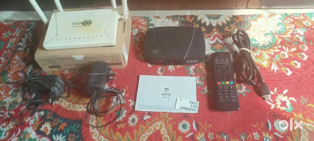 Wifi Router+ Airtel DTH with set-up box and chhatri in good condition