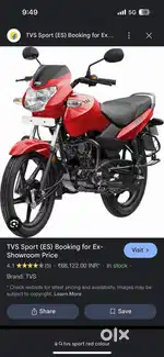 Brand New TVS Sport bike