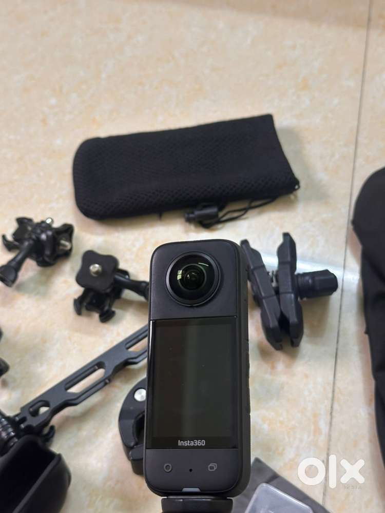 Insta 360x3 action camera with motorcycle Kit