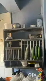 Steel Utensil wall mount kitchen rack