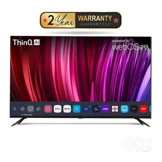 Webos & Android 43 4k Led Tv Available 2YW Woffer Sound Spk Inbilt COD