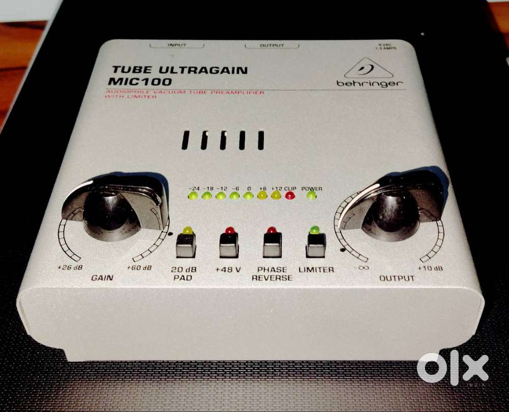 Mic Pre-amp Tube based(custom 12AX7 fitted) Behringer MIC100