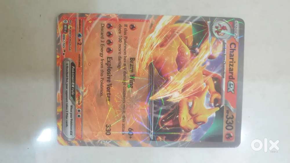 This is a rare charizard card it is only left in world 431 these types